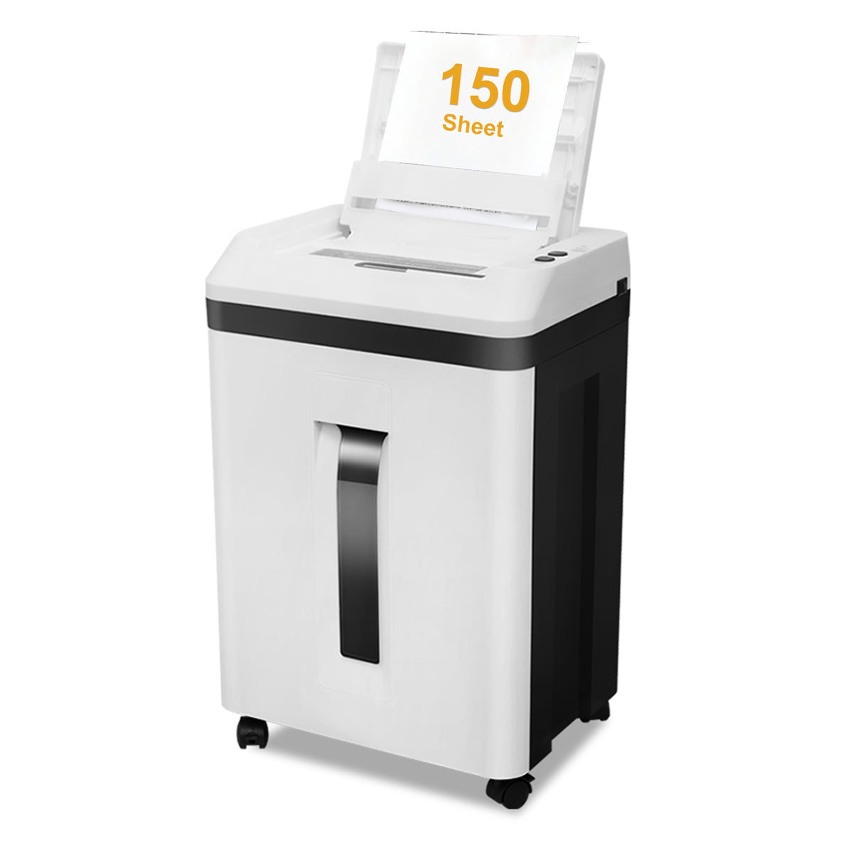 QUIETLEMON Heavy Duty Paper Shredder for Home Office, 150-Sheet Auto Feed Micro Cut Document Shredder, 5.3Gal Bin, P5 Security, Shreds Paper, Credit Card, CDs, Clips & Staples