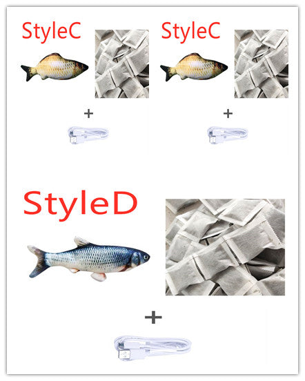 Cross-border TikTok Same Style Pet Toy Electric Simulation Fish Jumping Fish Plush Toy,Toy Electric Simulation Fish,Plush Toy
