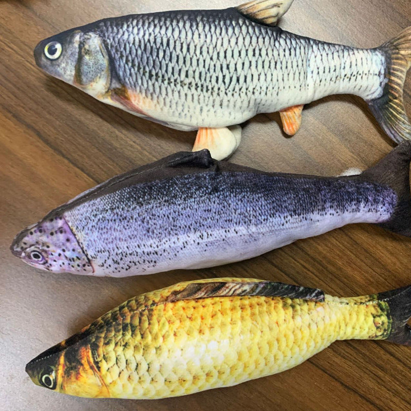 Cross-border TikTok Same Style Pet Toy Electric Simulation Fish Jumping Fish Plush Toy,Toy Electric Simulation Fish,Plush Toy