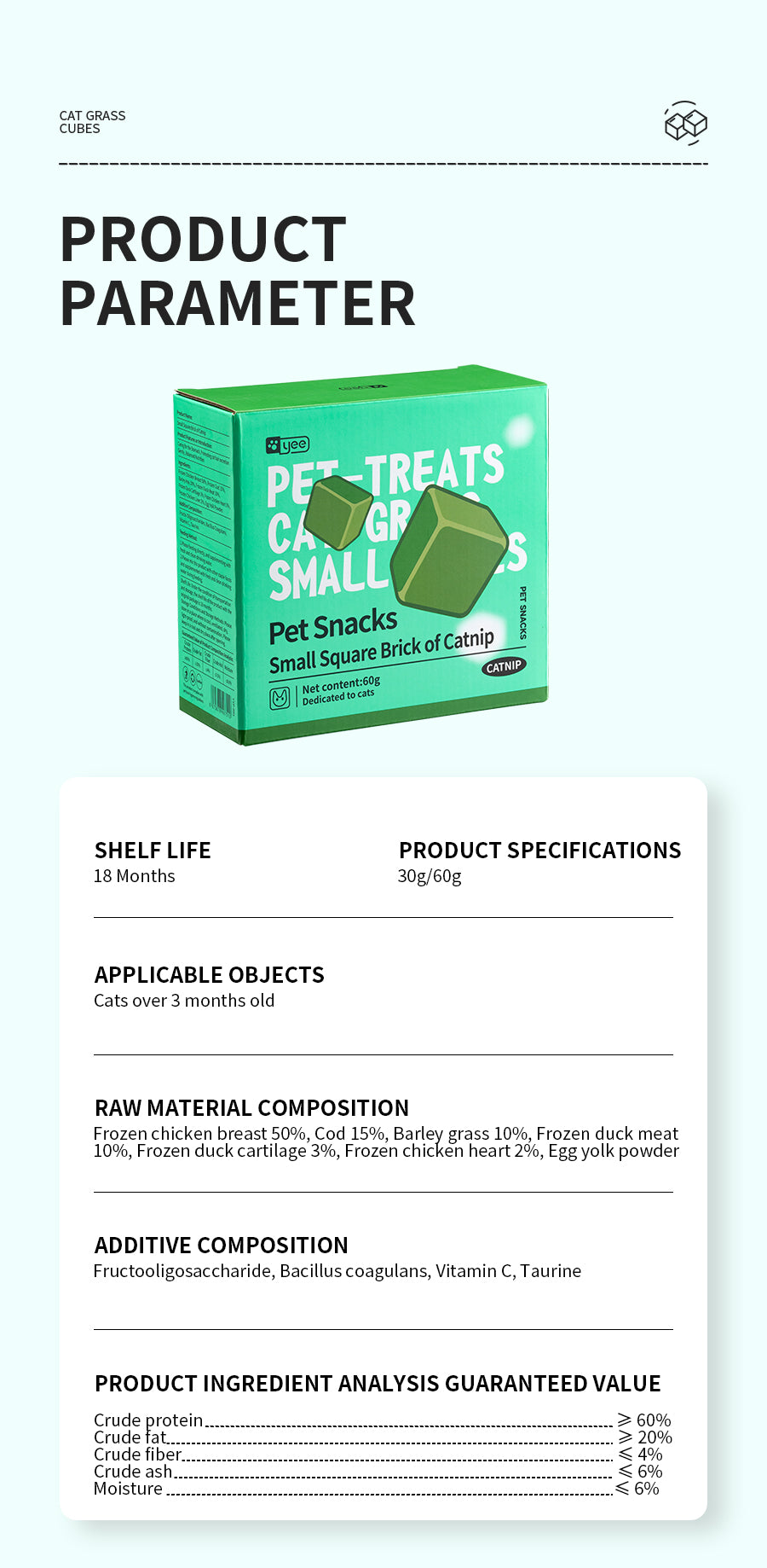 Cat grass , small,brick