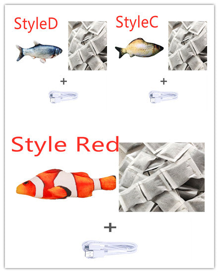 Cross-border TikTok Same Style Pet Toy Electric Simulation Fish Jumping Fish Plush Toy,Toy Electric Simulation Fish,Plush Toy