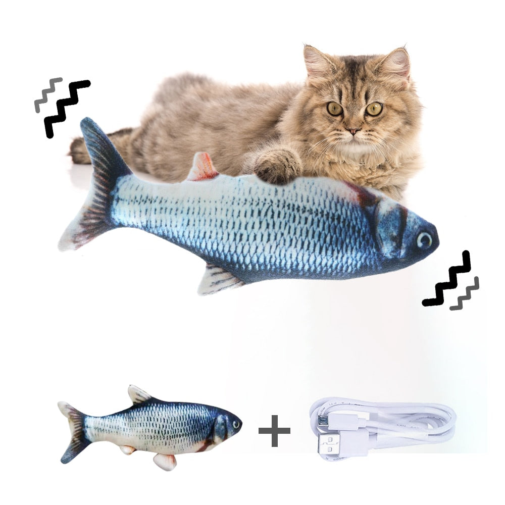 Cross-border TikTok Same Style Pet Toy Electric Simulation Fish Jumping Fish Plush Toy,Toy Electric Simulation Fish,Plush Toy