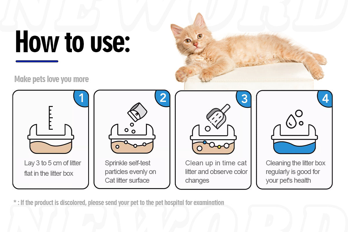 🟡 Product Title: Smart Color-Changing Cat Litter – Monitors Your Cat’s Health at Every Step