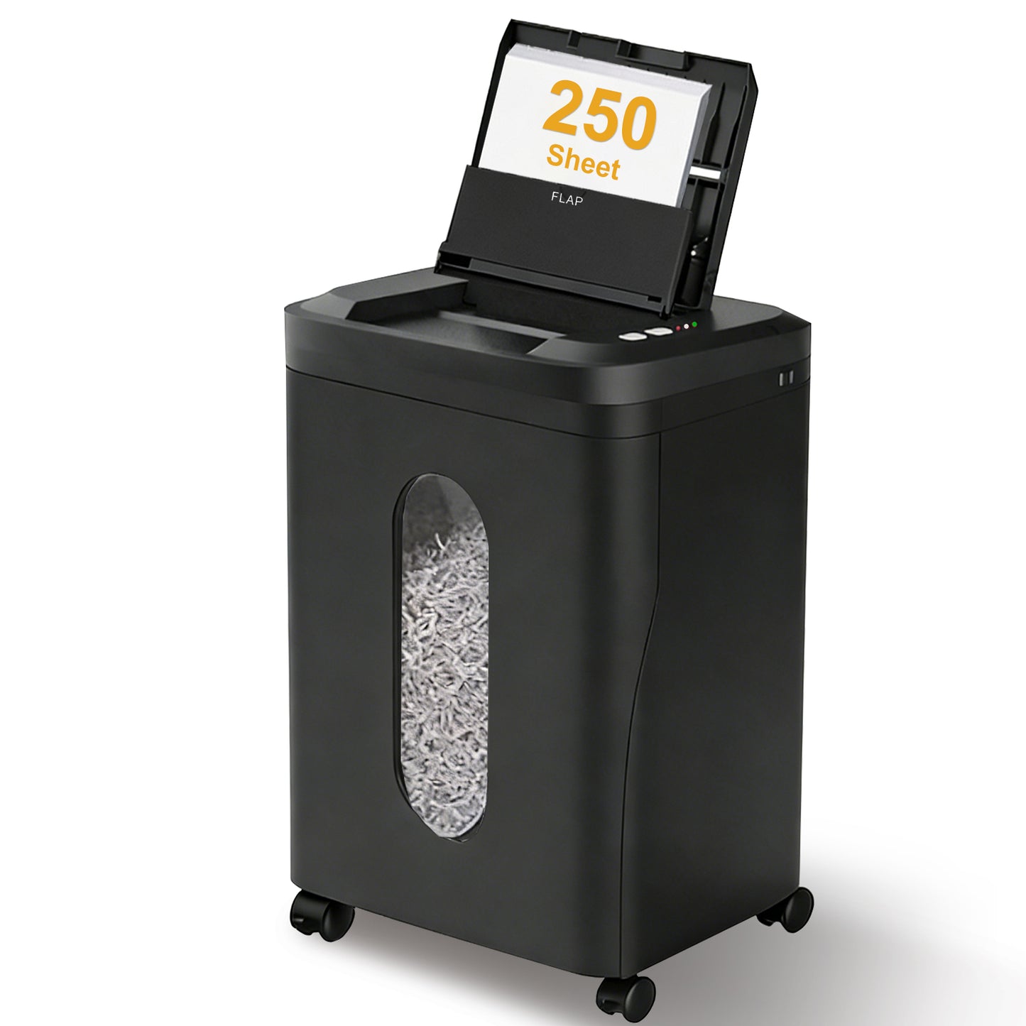 Acpouw 250-Sheet Auto Feed Micro-Cut Paper Shredder, P-5 Security, 8-Sheet Manual, 60-Min Run Time, 8.72 Gallon Bin, 60dB Quiet Heavy-Duty Office Shredder