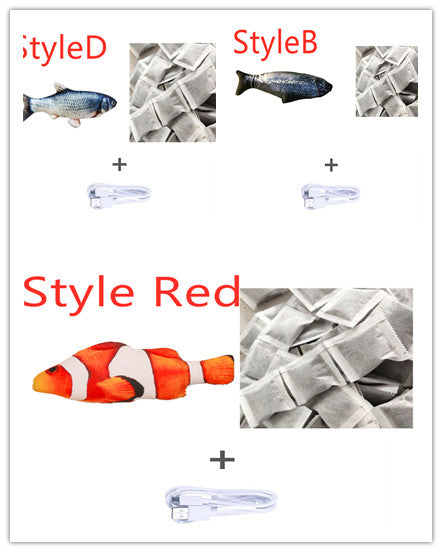 Cross-border TikTok Same Style Pet Toy Electric Simulation Fish Jumping Fish Plush Toy,Toy Electric Simulation Fish,Plush Toy