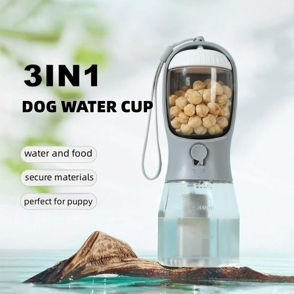 Pet Supplies Dog Water Bottle Drinking Dog Food Trash Bag 3-in-1 Portable Small Multi-functional Pet Water Bottle,Pet Supplies Dog Water Bottle,Water Drinking Dog Food Waste Bag 3-in-1