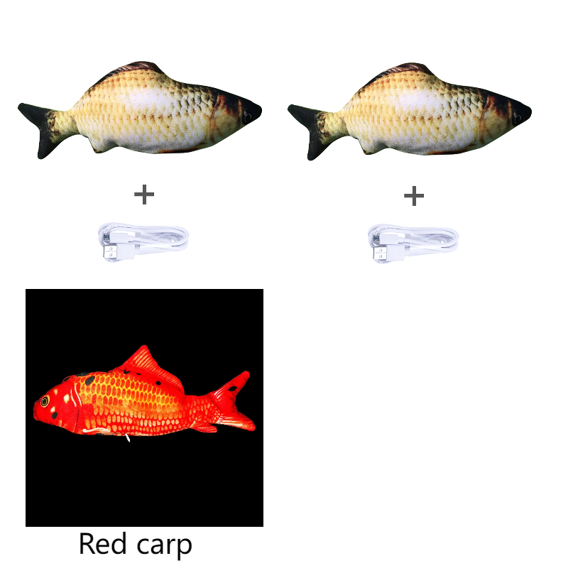 Cross-border TikTok Same Style Pet Toy Electric Simulation Fish Jumping Fish Plush Toy,Toy Electric Simulation Fish,Plush Toy