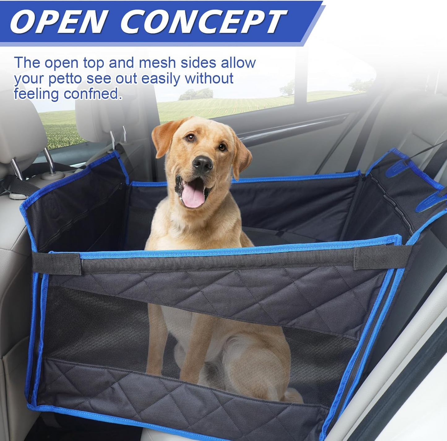 Large Dog Car Seat, Waterproof Fabric , Car Dog Hammock