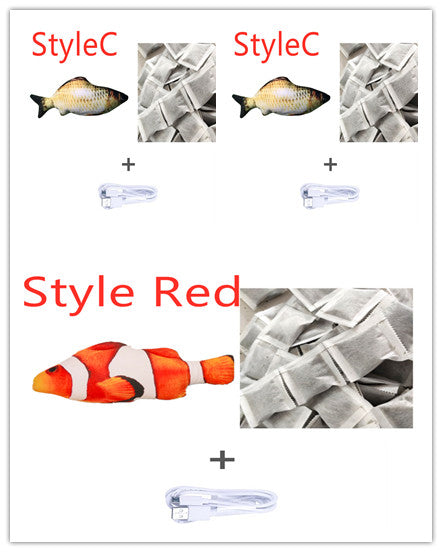 Cross-border TikTok Same Style Pet Toy Electric Simulation Fish Jumping Fish Plush Toy,Toy Electric Simulation Fish,Plush Toy