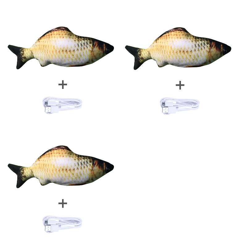 Cross-border TikTok Same Style Pet Toy Electric Simulation Fish Jumping Fish Plush Toy,Toy Electric Simulation Fish,Plush Toy