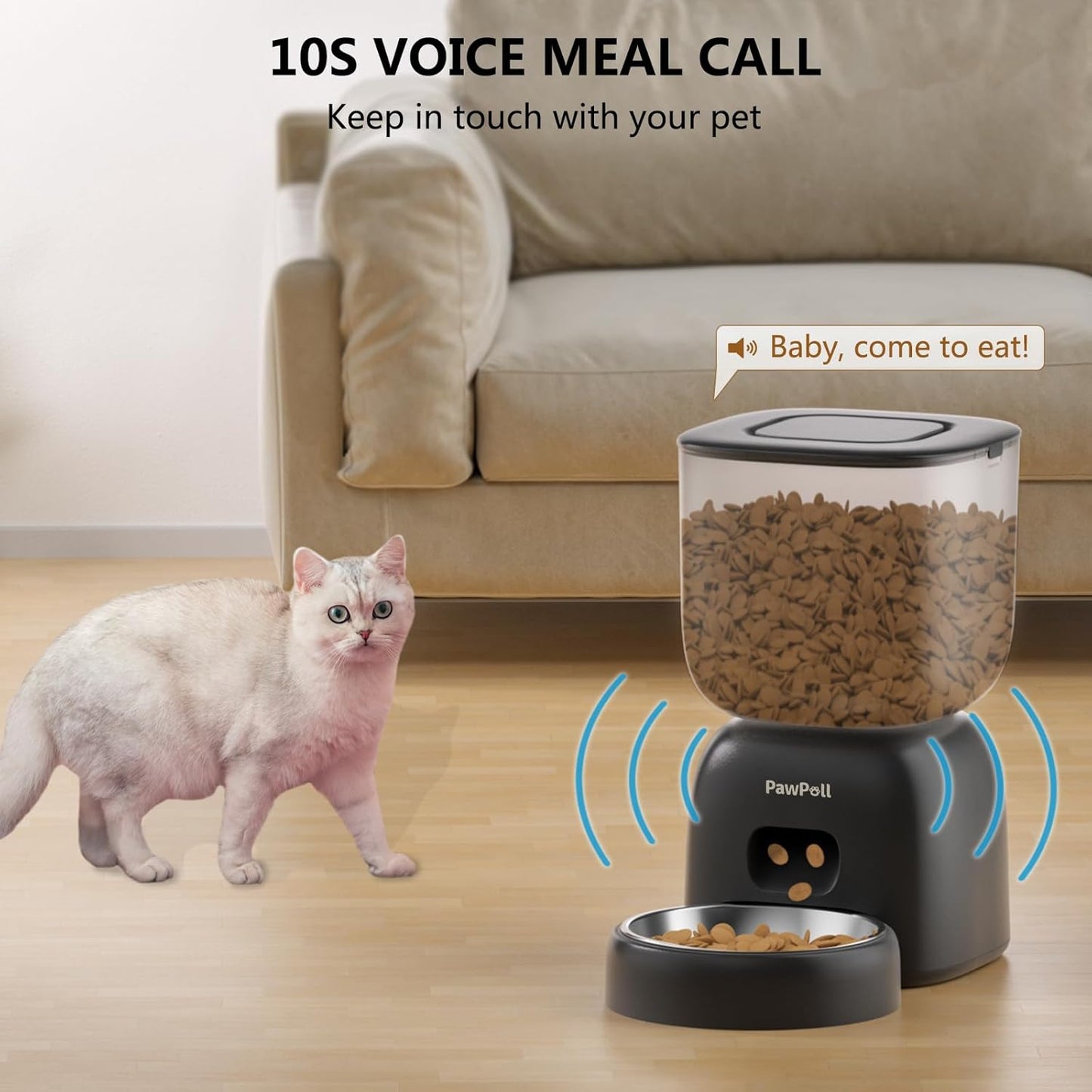 Next-Gen Smart Cat Feeding System – Dual Power Backup, Portion Control & Personalized Voice