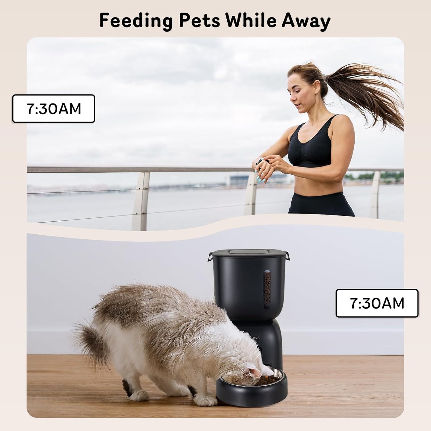 Next-Gen Smart Cat Feeding System – Dual Power Backup, Portion Control & Personalized Voice