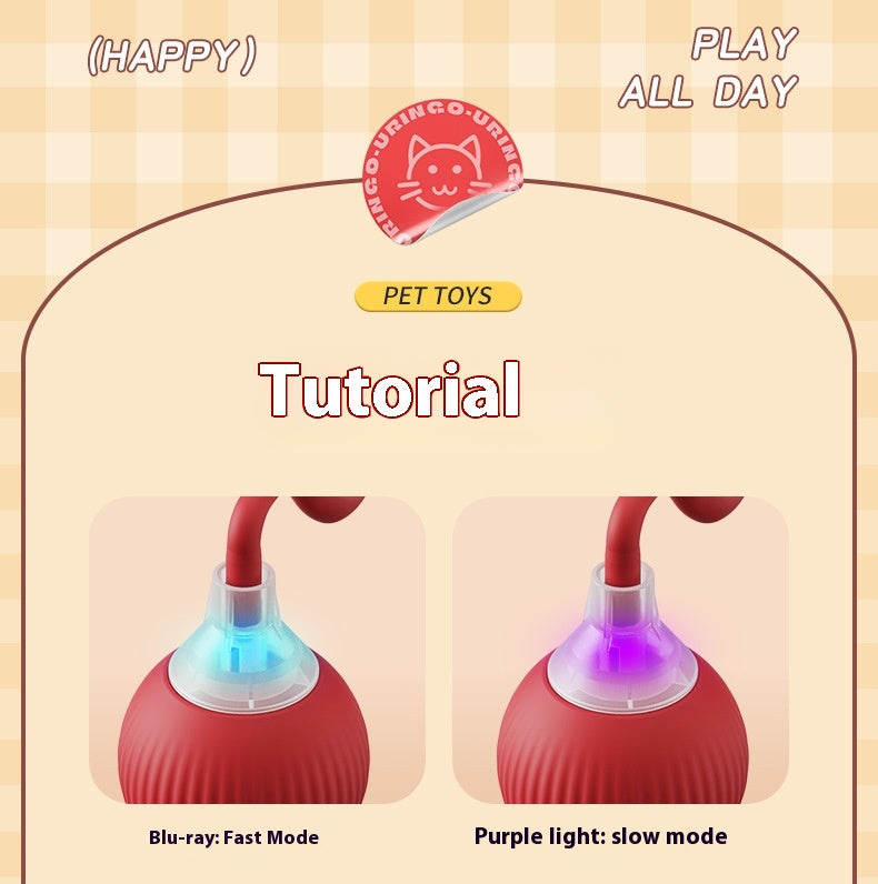 Cross-Border Hot-Selling Electric Cat Toy Automatic Teasing Cat Ball Self-Entertainment Bouncing Ball Smart Pet Toy Supplies,Cross-border Hot-selling Electric Cat Toy,Automatic Cat Teaser Ball Self-Entertainment