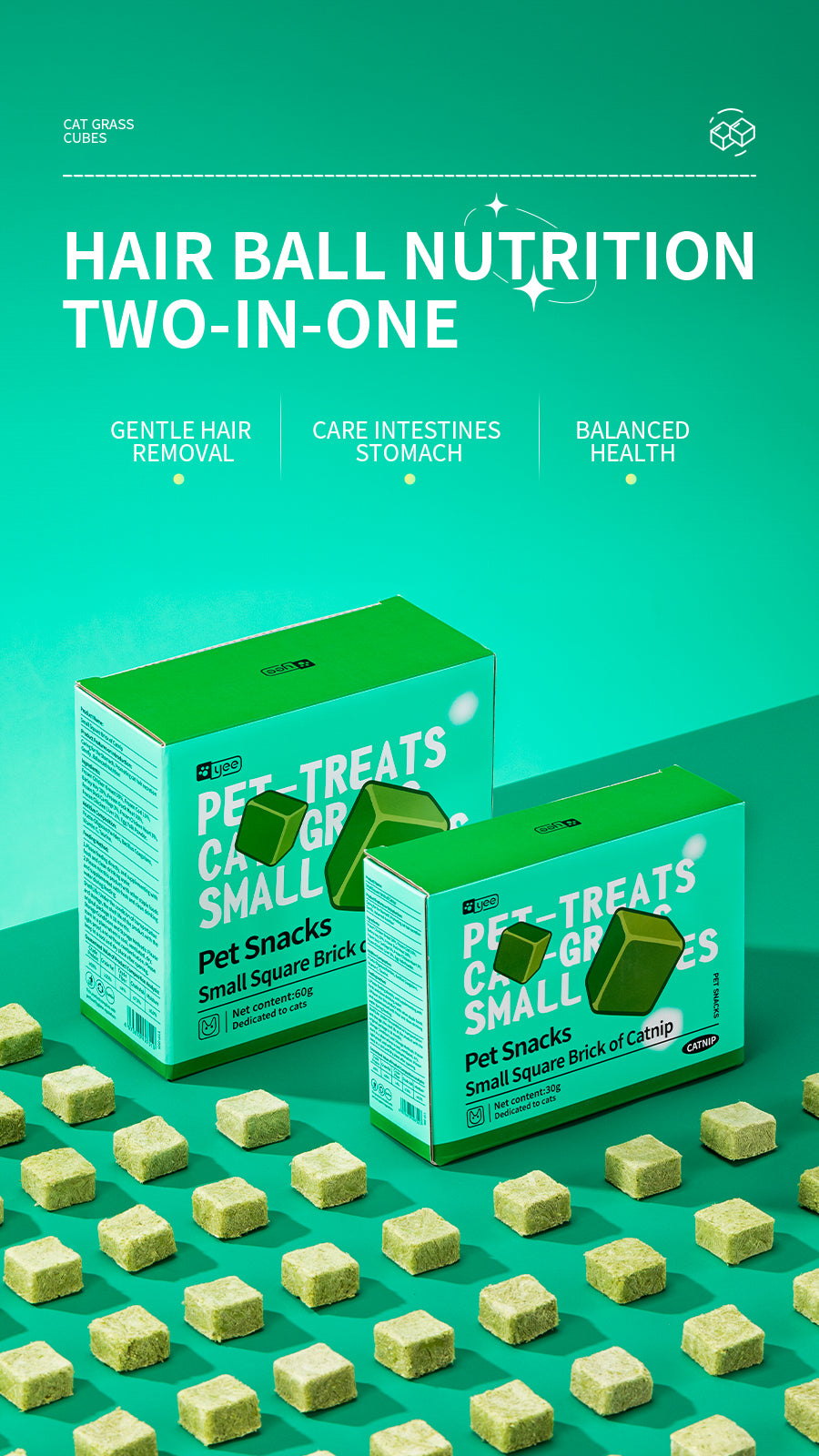 Cat grass , small,brick