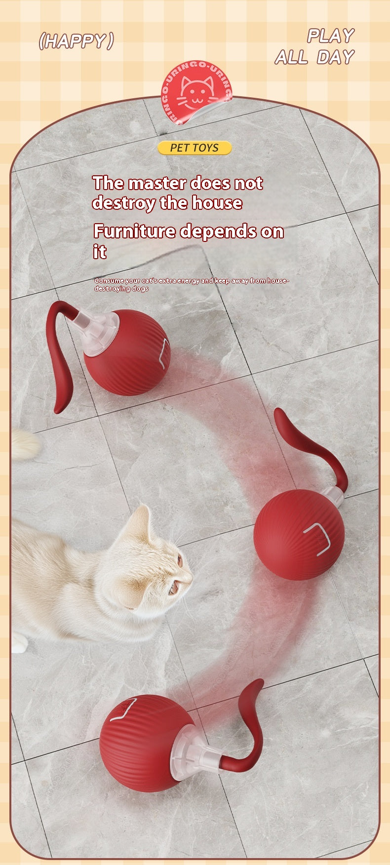 Cross-Border Hot-Selling Electric Cat Toy Automatic Teasing Cat Ball Self-Entertainment Bouncing Ball Smart Pet Toy Supplies,Cross-border Hot-selling Electric Cat Toy,Automatic Cat Teaser Ball Self-Entertainment