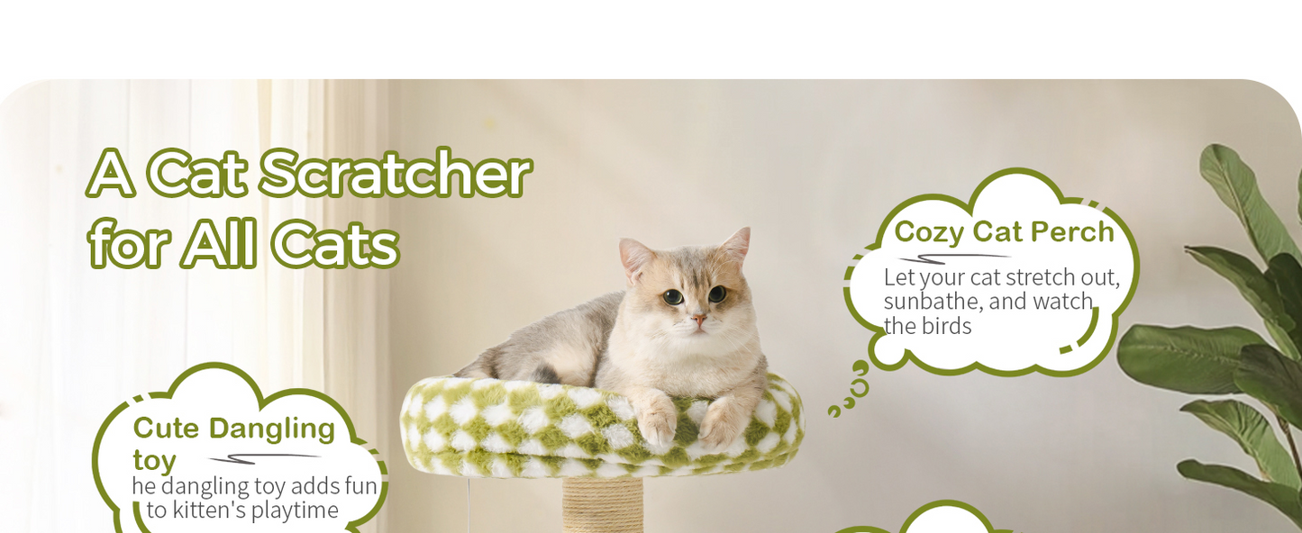 ROBOTIME,Mewoo,at Scratching Post,Small Cat Tower