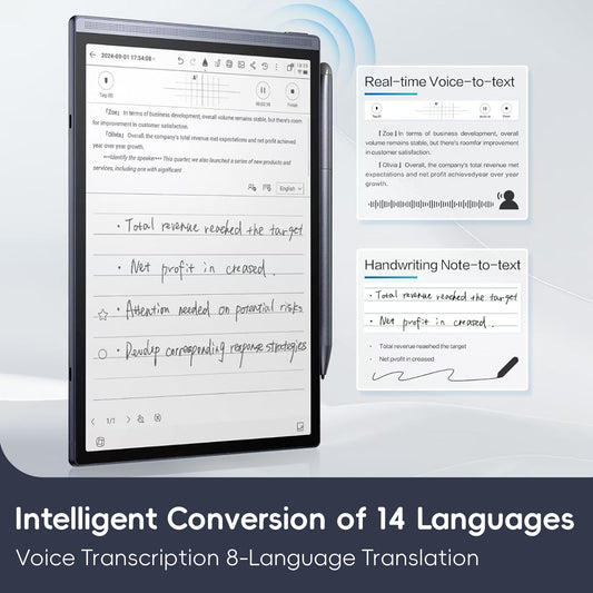 iFLYTEK AINOTE Air 2, 8.2-inch AI Note-Taking Tablet, Writing Paper Tablet, Voice-to-Text Transcription, Digital Tablet with Pen Support Chatgpt for Business Meetings, Learning