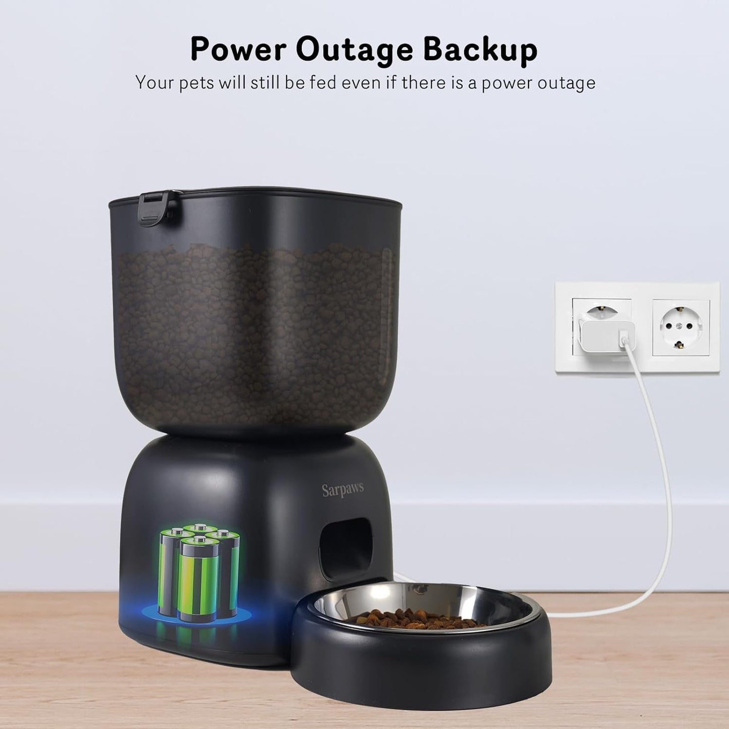 Next-Gen Smart Cat Feeding System – Dual Power Backup, Portion Control & Personalized Voice