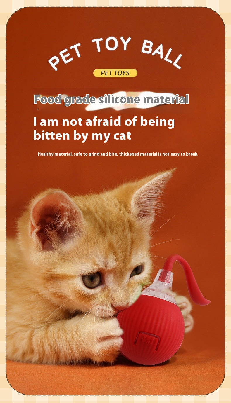 Cross-Border Hot-Selling Electric Cat Toy Automatic Teasing Cat Ball Self-Entertainment Bouncing Ball Smart Pet Toy Supplies,Cross-border Hot-selling Electric Cat Toy,Automatic Cat Teaser Ball Self-Entertainment