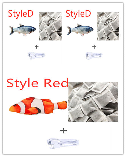 Cross-border TikTok Same Style Pet Toy Electric Simulation Fish Jumping Fish Plush Toy,Toy Electric Simulation Fish,Plush Toy