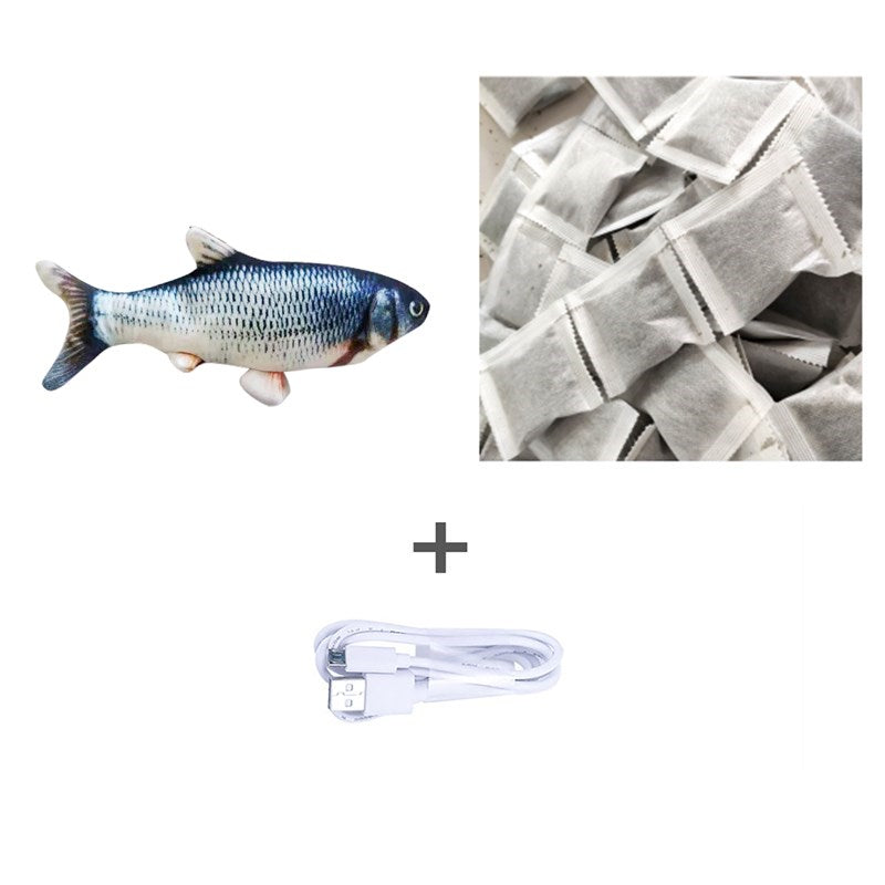 Cross-border TikTok Same Style Pet Toy Electric Simulation Fish Jumping Fish Plush Toy,Toy Electric Simulation Fish,Plush Toy