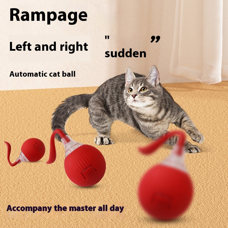 Cross-Border Hot-Selling Electric Cat Toy Automatic Teasing Cat Ball Self-Entertainment Bouncing Ball Smart Pet Toy Supplies,Cross-border Hot-selling Electric Cat Toy,Automatic Cat Teaser Ball Self-Entertainment
