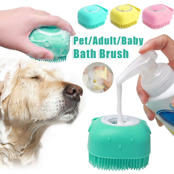 Pet shower brush Silicone Bath Brush for Dogs and Cats Multifunctional Beauty Brush Massage Shedding Dog Brush,Pet shower brush Dogs and Cats,Massage Shedding Dog Brush