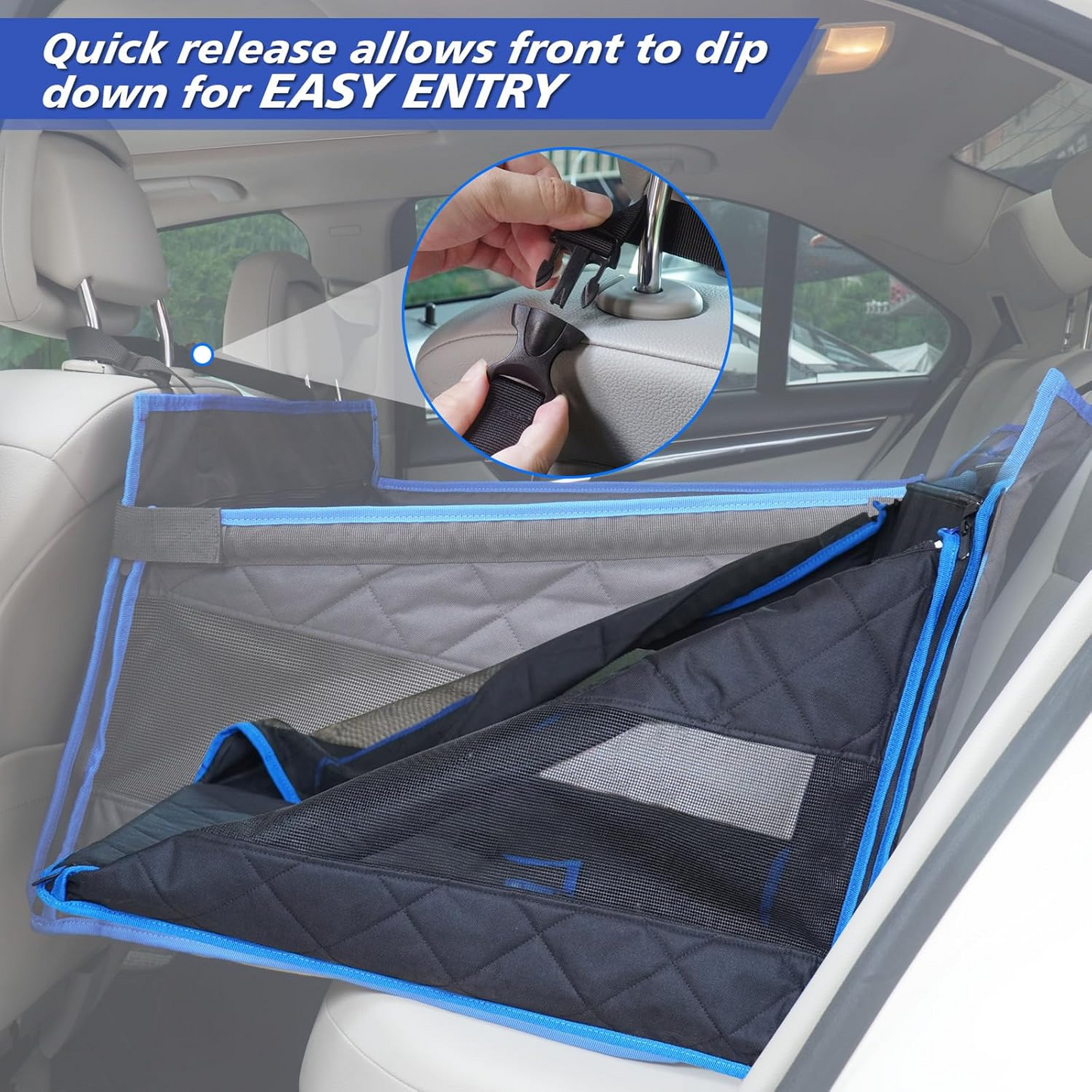 Large Dog Car Seat, Waterproof Fabric , Car Dog Hammock