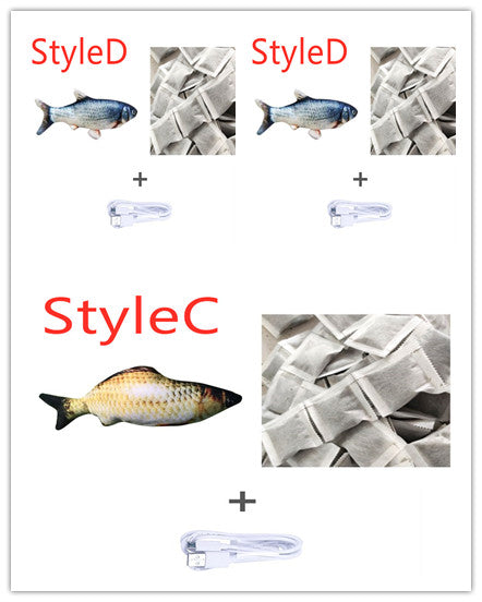 Cross-border TikTok Same Style Pet Toy Electric Simulation Fish Jumping Fish Plush Toy,Toy Electric Simulation Fish,Plush Toy