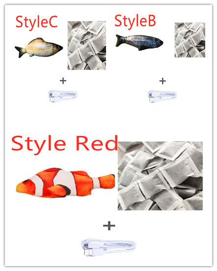 Cross-border TikTok Same Style Pet Toy Electric Simulation Fish Jumping Fish Plush Toy,Toy Electric Simulation Fish,Plush Toy