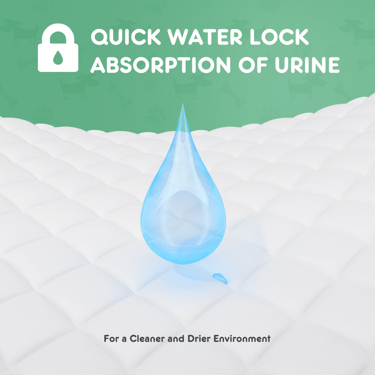 Puppy Pads, Leak-proof ,Quick-drying Disposable Dog, Pads, Absorbent Dog Pee Pads