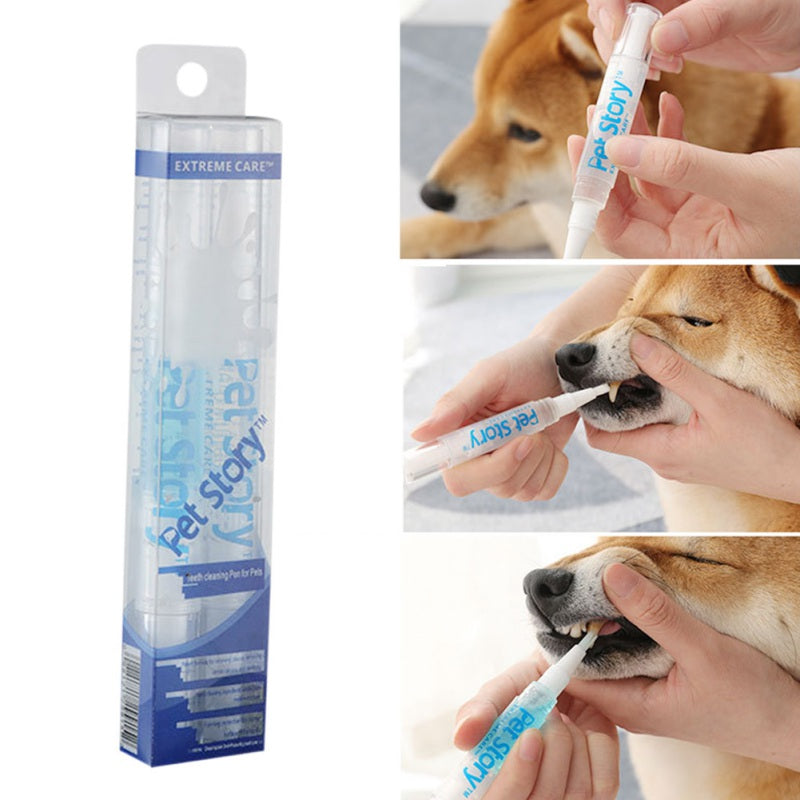 Dogs and Cats Toothbrush Pen,Pet Teeth Whitening Pen,Dog Cat Tartar Dental Calculus Cleaning Tool