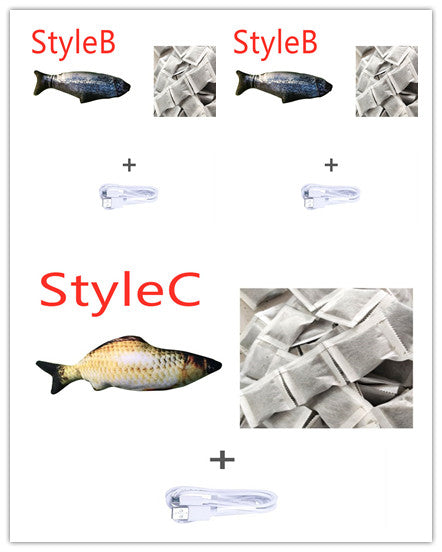 Cross-border TikTok Same Style Pet Toy Electric Simulation Fish Jumping Fish Plush Toy,Toy Electric Simulation Fish,Plush Toy