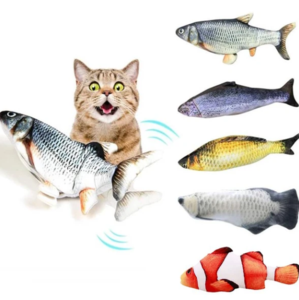 Cross-border TikTok Same Style Pet Toy Electric Simulation Fish Jumping Fish Plush Toy,Toy Electric Simulation Fish,Plush Toy