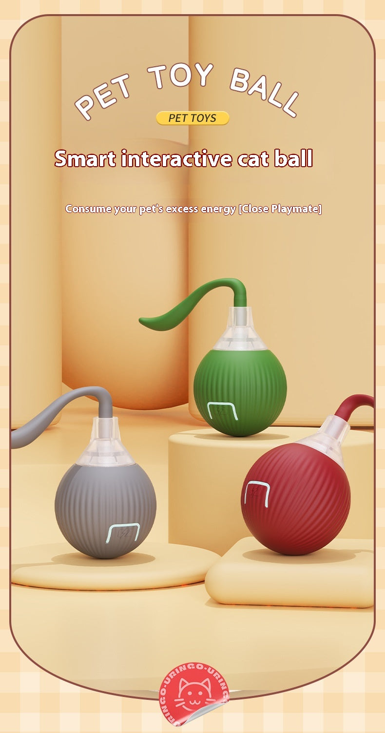 Cross-Border Hot-Selling Electric Cat Toy Automatic Teasing Cat Ball Self-Entertainment Bouncing Ball Smart Pet Toy Supplies,Cross-border Hot-selling Electric Cat Toy,Automatic Cat Teaser Ball Self-Entertainment