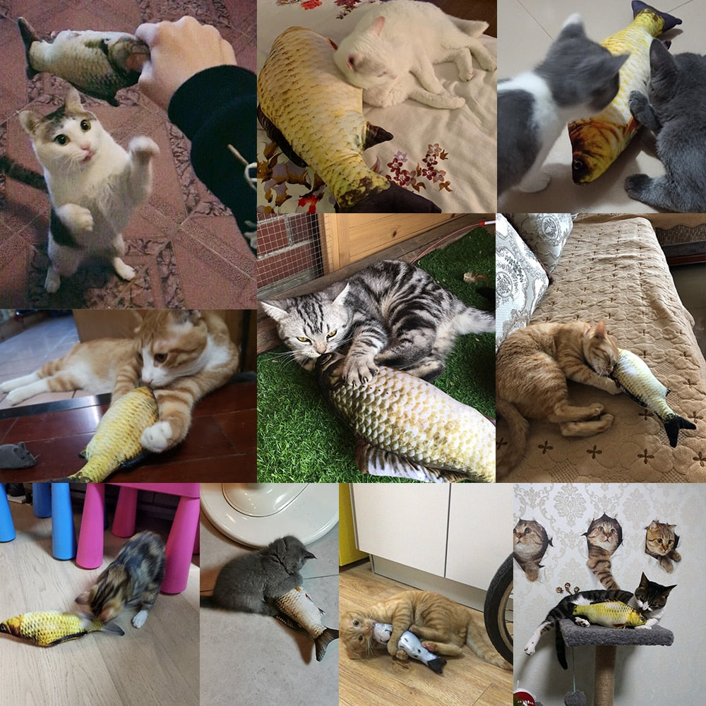 Cross-border TikTok Same Style Pet Toy Electric Simulation Fish Jumping Fish Plush Toy,Toy Electric Simulation Fish,Plush Toy