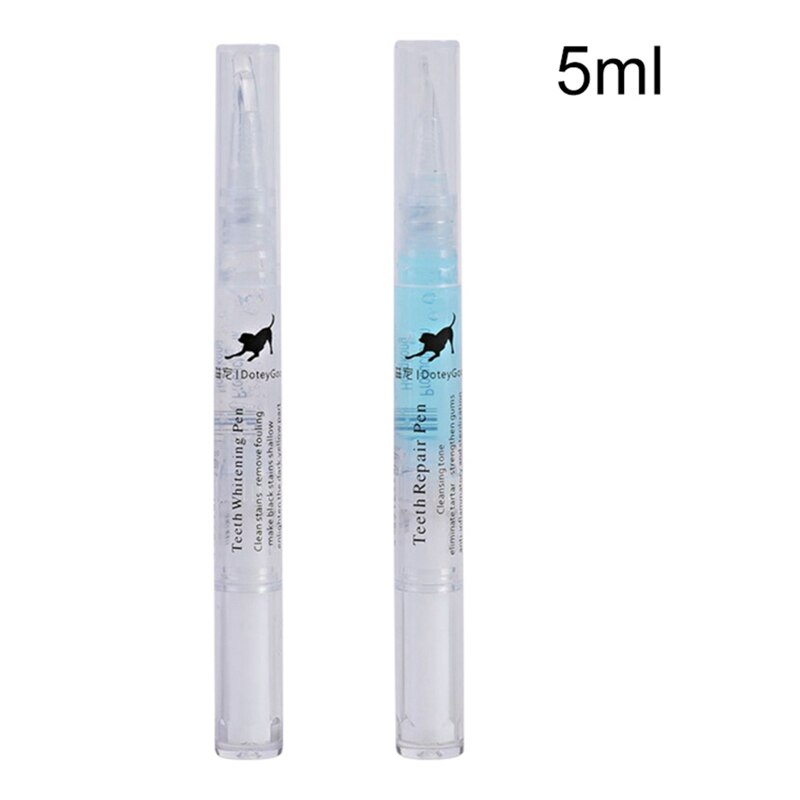 Dogs and Cats Toothbrush Pen,Pet Teeth Whitening Pen,Dog Cat Tartar Dental Calculus Cleaning Tool