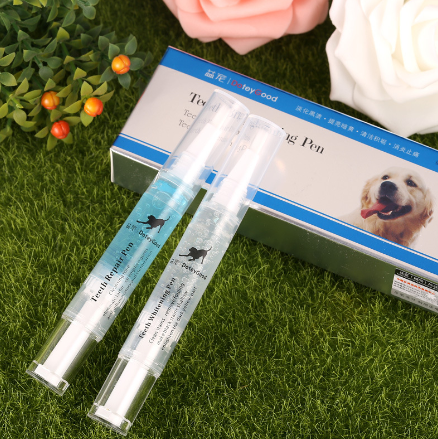 Dogs and Cats Toothbrush Pen,Pet Teeth Whitening Pen,Dog Cat Tartar Dental Calculus Cleaning Tool