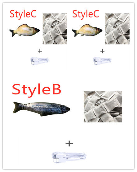 Cross-border TikTok Same Style Pet Toy Electric Simulation Fish Jumping Fish Plush Toy,Toy Electric Simulation Fish,Plush Toy