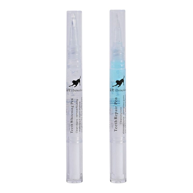 Dogs and Cats Toothbrush Pen,Pet Teeth Whitening Pen,Dog Cat Tartar Dental Calculus Cleaning Tool
