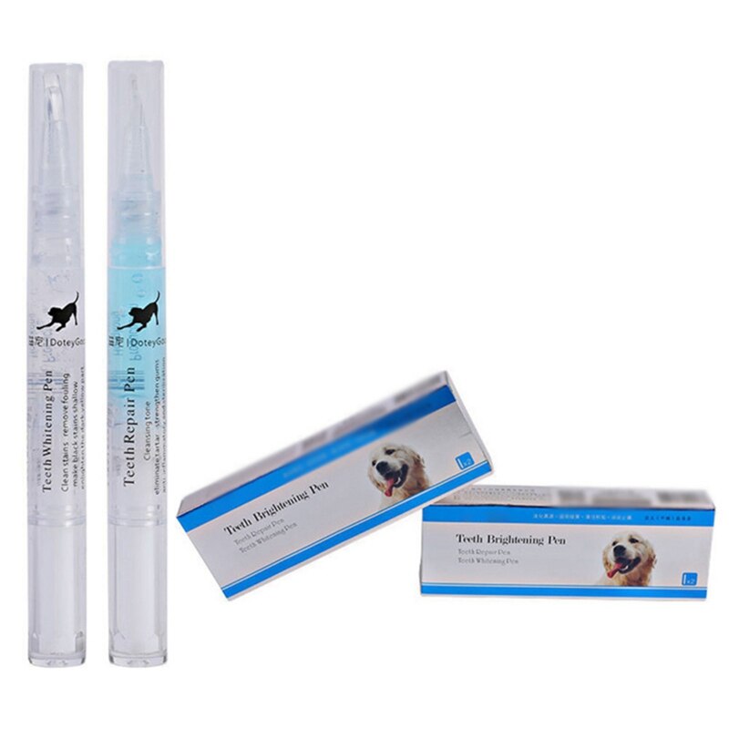 Dogs and Cats Toothbrush Pen,Pet Teeth Whitening Pen,Dog Cat Tartar Dental Calculus Cleaning Tool