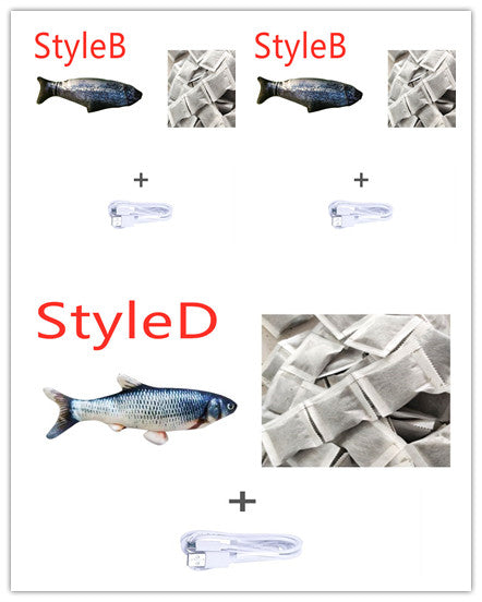 Cross-border TikTok Same Style Pet Toy Electric Simulation Fish Jumping Fish Plush Toy,Toy Electric Simulation Fish,Plush Toy